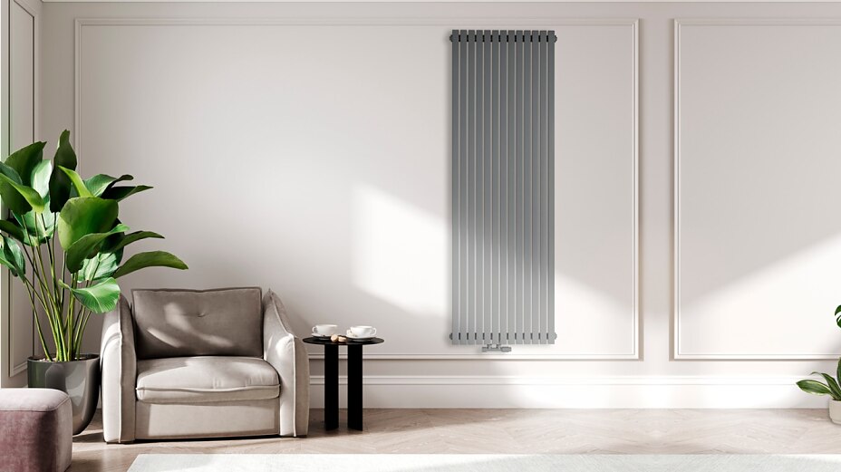 MIMOSA Paneelheizkörper 2-Lagig Vertikal Anthrazit 2639/3445 WATT
