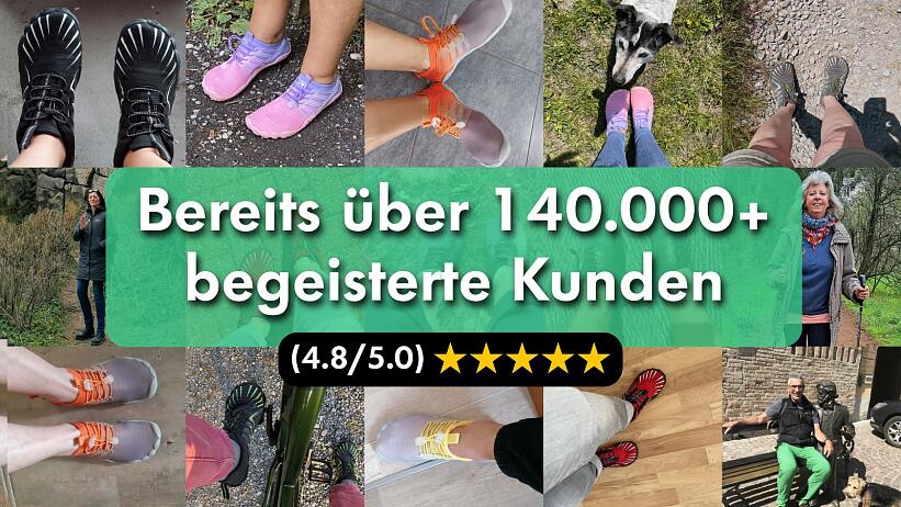 Die Barfußschuhe von OutdoorHeld haben in kürzester Zeit die Herzen von hunderttausenden Kunden für sich gewonnen. Die Barfußschuhe von OutdoorHeld haben in kürzester Zeit die Herzen von hunderttausenden Kunden für sich gewonnen.