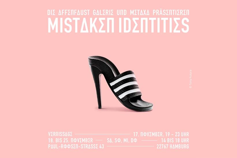 Die Ausstellung "Mistaken Identities" in der Hamburger Affenfaust Galerie läuft von 18.-25.11.2023. Die Ausstellung "Mistaken Identities" in der Hamburger Affenfaust Galerie läuft von 18.-25.11.2023.