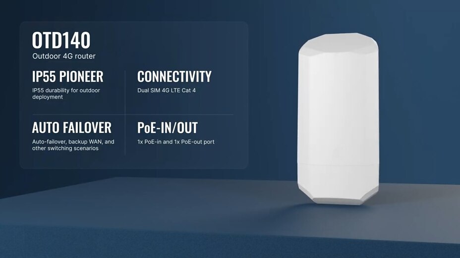 OTD140 - LTE Outdoor 4G Router OTD140 - LTE Outdoor 4G Router