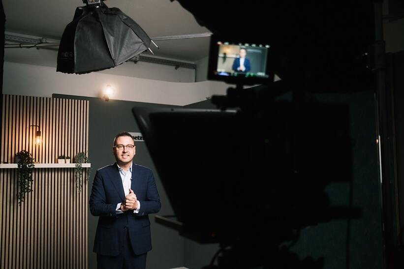 Professionelle Studioaufnahme der Lerninhalte