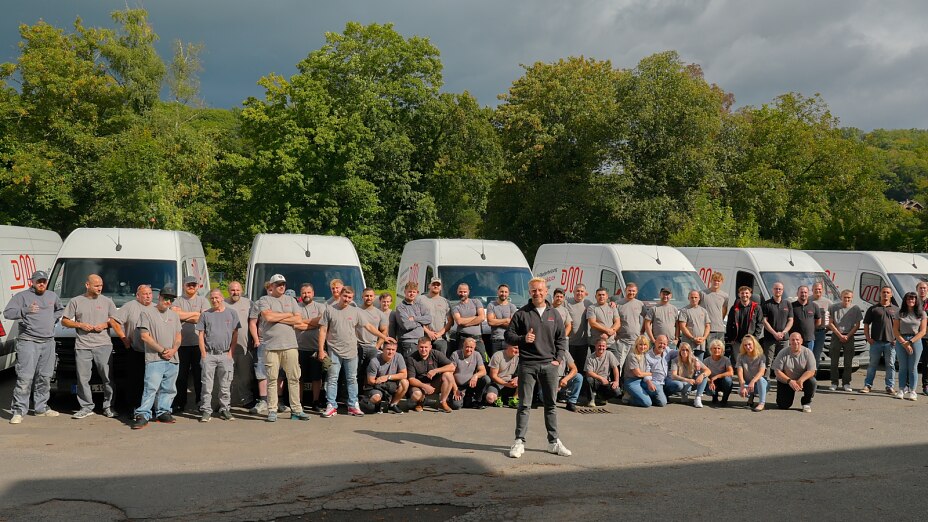 David Lorse und das Team der DML-Fußbodenheizung GmbH