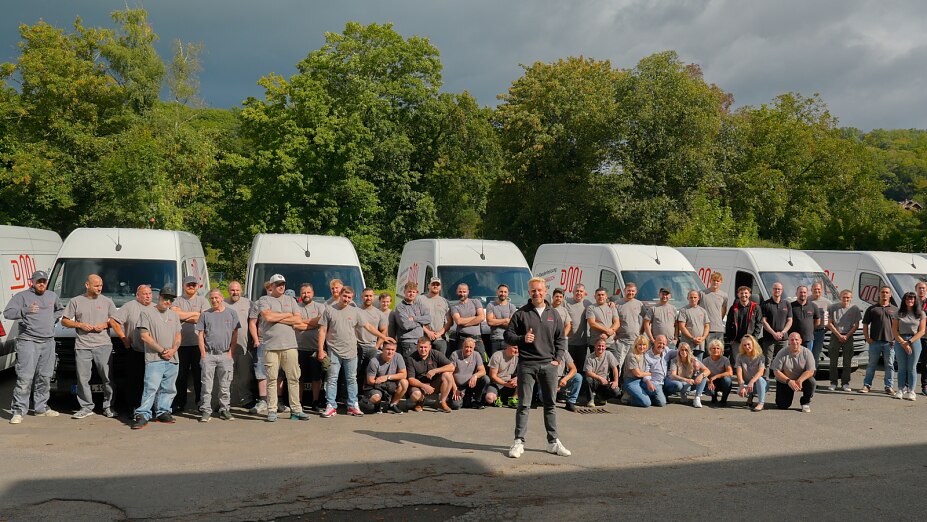 David Lorse und das Team der DML-Fußbodenheizung GmbH