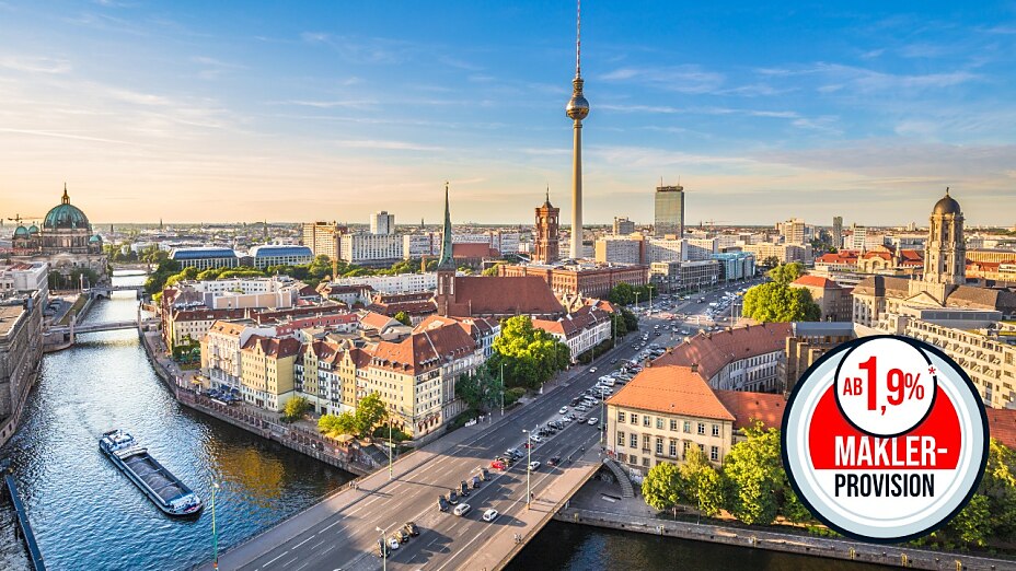 Wohnung verkaufen Berlin ab 1,9% Maklerprovision*