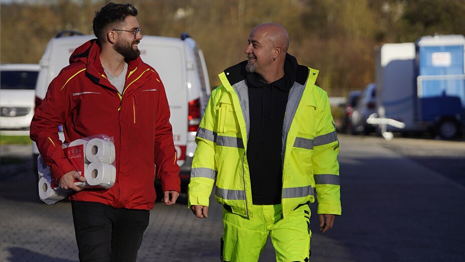 Mobile WC-Kabinen von Sanita GmbH sichern zuverlässige Logistik für Baustellen und Events in Deutschland.